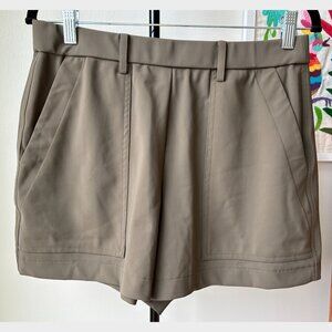 Paire Los Angeles Dark Olive Tailored High-Waisted 3 Inch Shorts - Size L